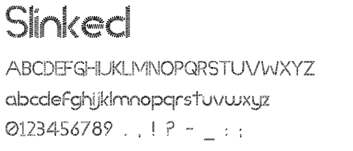 Slinked  font